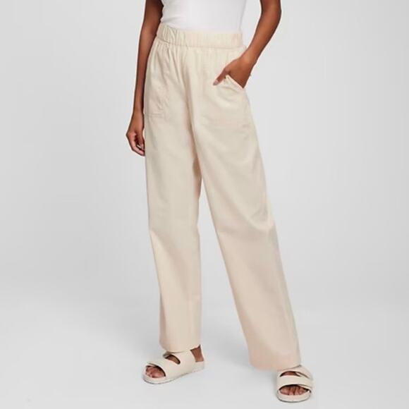 The Gap Pants - Gap Off-Duty Khaki Pull On High Waisted Pants Medium